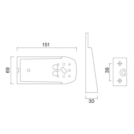 Aspöck Halter 150mm für Aspöck Flexipoint 1 und Squarepoint