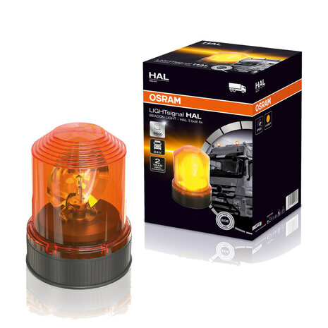 Osram LED Rundumleuchte Flache Montage Orange RBL102