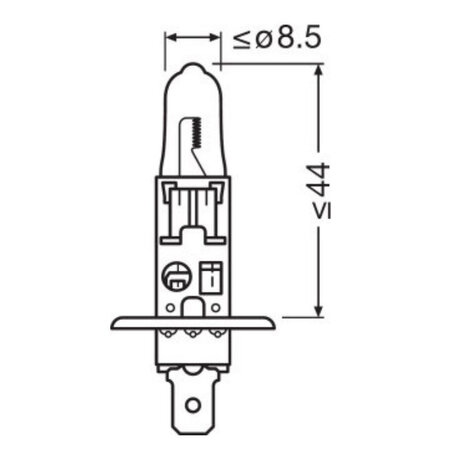 Osram H1 Halogen Birne 12V 55W P14.5s Night Breaker Silver