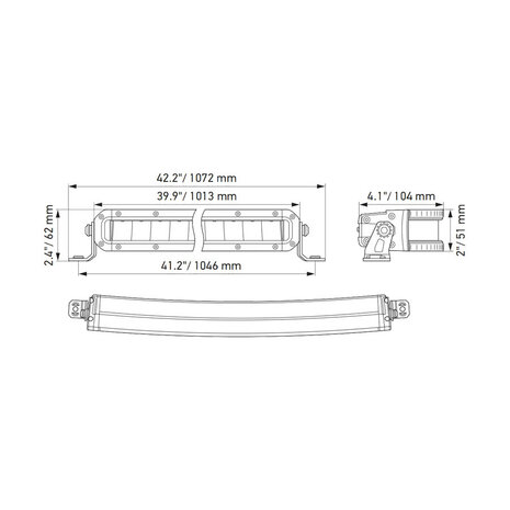 Hella Black Magic Curved LED Lightbar 50" 127CM | 1GJ 358 197-531