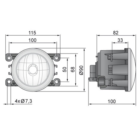 Wesem H11 Einbau Nebelscheinwerfer 12V