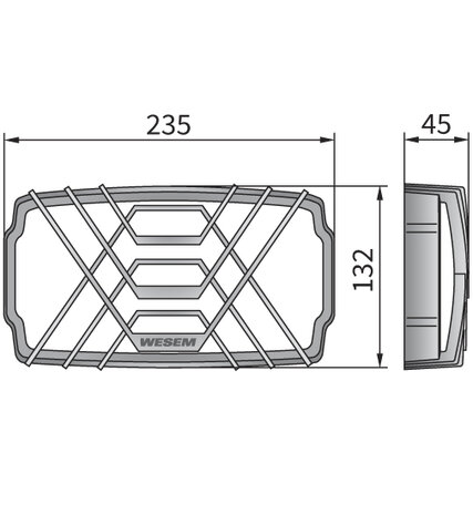 Wesem Scheinwerfergitter Für HP5 Scheinwerfer