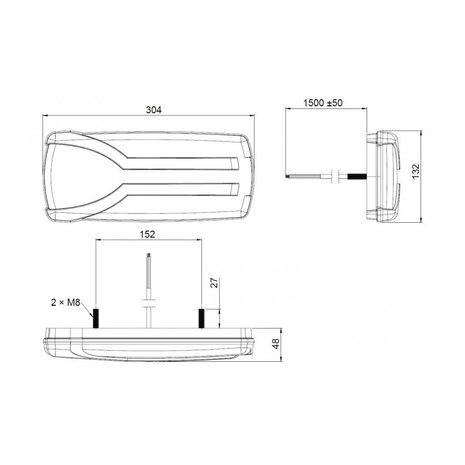 Horpol LED Rückleuchte Links Carmen LZD 2400