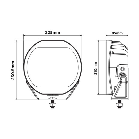 Boreman HALO LED Fernscheinwerfer + Blitzer + Dual Color Tagfahrlicht