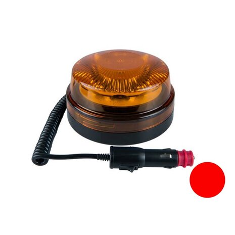 Dasteri Led Rundumleuchte mit Magnet Rot