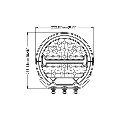 Boreman LED-Fernscheinwerfer + Position Licht und Blitzfunktion