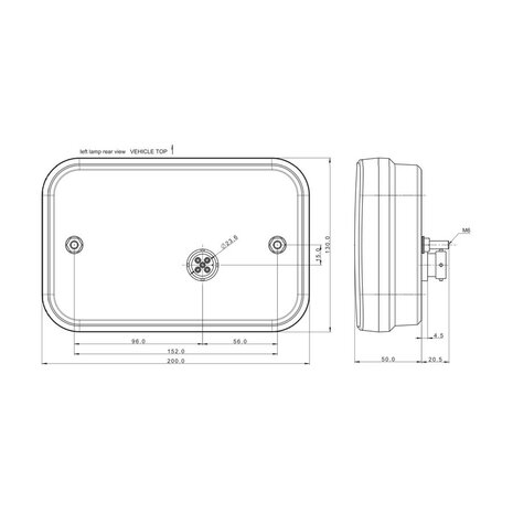 Fristom FT-270 LED Rückleuchte Rechts 4-Funktionen Canbus 12V