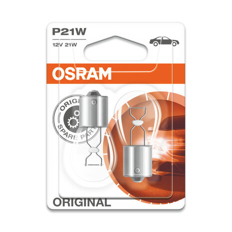 Osram P21W Glühbirne 12V BA15s Original Line 2 Stück