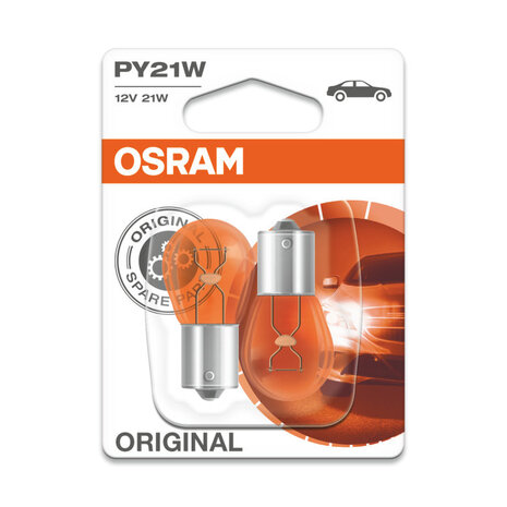 Osram PY21W Glühbirne 12V BAU15s Original Line 2 Stück