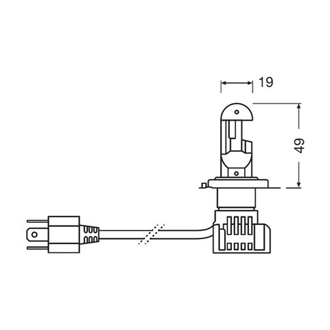 Osram H4 LED Hauptscheinwerfer 12V Set Night Breaker LED ECE-geprüft