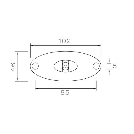 Aspöck LED Positionsleuchte Flatpoint II 0,5m Kabel 12V