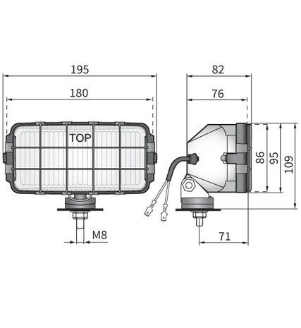 Wesem HP2 Halogen Nebelscheinwerfer Gelb