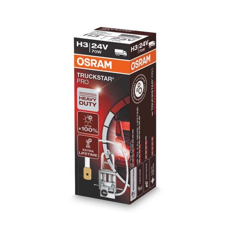 Osram H3 Halogen Birne 24V 70W PK22s Truckstar Pro