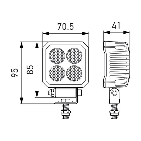 Hella LED-Rückfahrscheinwerfer 3M Kabel 1700LM | 2ZR 357 110-511