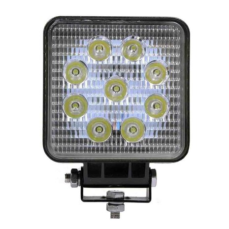 10 Stück Discount 27W LED Arbeitsscheinwerfer quadratisch BUDGET