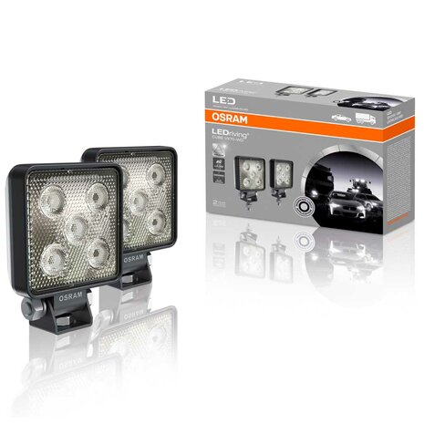 Osram Mini LED Arbeitsscheinwerfer Eckig VX70-WD 2 Stück