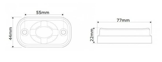 LED Autolamps Compact Clearance Lamp 12-24V