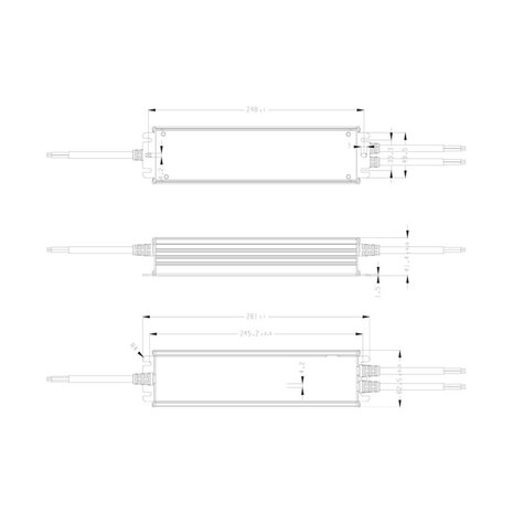 Wasserdichtes 12-Volt DC 300W LED-Netzteil