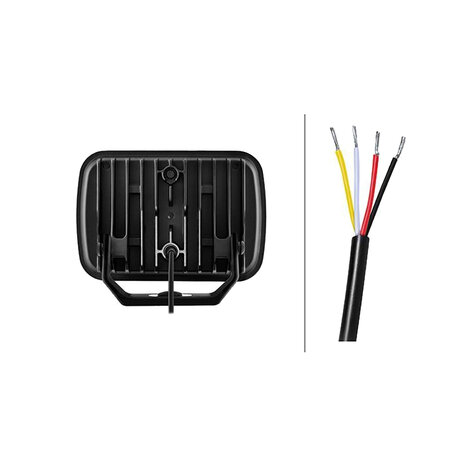 Hella LED-Fernscheinwerfer Blade Schwarz |  Weiß/Orange Positionslicht Ref. 25 Stehend