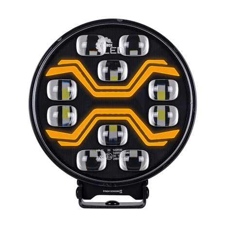 X-Spider Toxic LED-Strahler rund | Tagfahrlicht + LED-Blinker