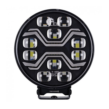 X-Spider Toxic LED-Strahler rund | Tagfahrlicht + LED-Blinker