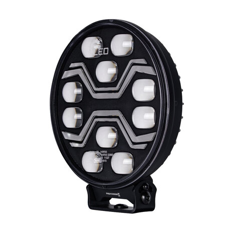 X-Spider Toxic LED-Strahler rund | Tagfahrlicht + LED-Blinker