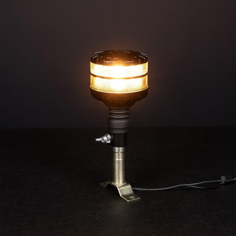 X-Spider LED Rundumleuchte Dunkle Optik | 2 Blitzmodi | Orange
