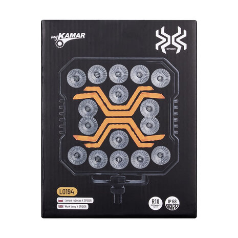 X-Spider LED-Arbeitsleuchte | Weiß + Orange | Tagfahrlicht | 4200 lm
