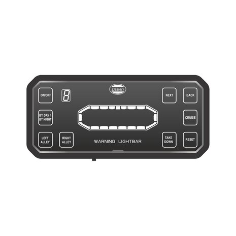 Dasteri LED Leuchtbalken Orange 168CM + Arbeitslicht + Fernbedienung
