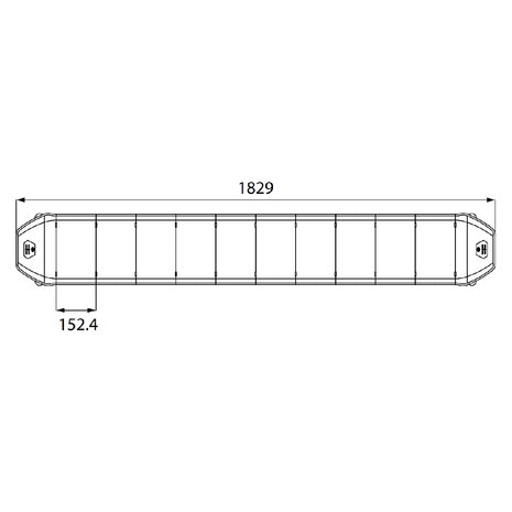 Dasteri LED Leuchtbalken Orange 183CM + Arbeitslicht + Fernbedienung