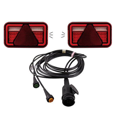 LED Beleuchtungsset Anh&auml;nger Asp&ouml;ck Multiled IV