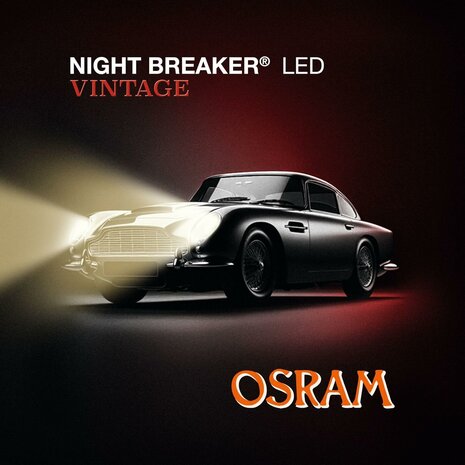 Osram Night Breaker LED Vintage H4 + R2 ECE-zugelassenes Set | +330%