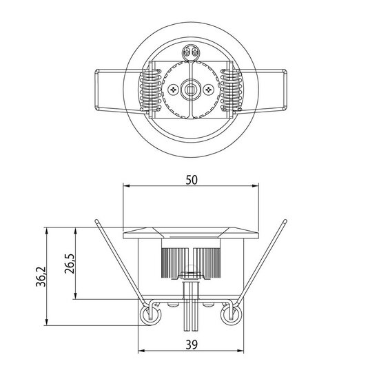 Dasteri LED Innenleuchte Einbau 1-Led