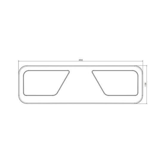 Fristom FT-700 LED Rückleuchte Rechts 5-Funktionen 24V