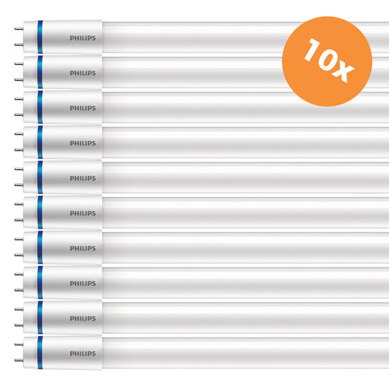 10x Philips Master LED R&ouml;hre 120cm 14,7W 3000K Warmwei&szlig; T8