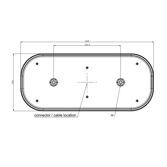 Fristom FT-600 LED R&uuml;ckleuchte Rechts 6-Funktionen
