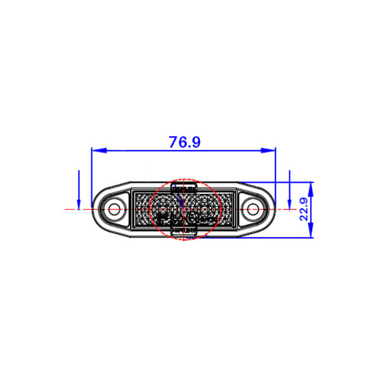 Boreman LED Positionsleuchte Gr&uuml;n Easy-Fit 0,5m Kabel