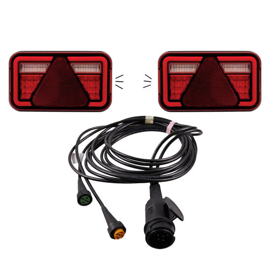 LED Beleuchtungsset Anh&auml;nger Asp&ouml;ck Multiled IV