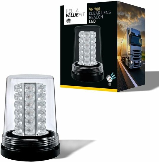 Hella VF700 LED Blitzleuchte Orange 12-24 V | Klar