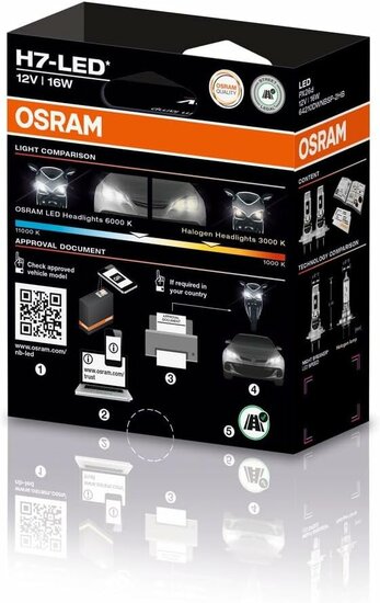 Osram Night Breaker LED Speed H7 450 Street Legal Set | +450%