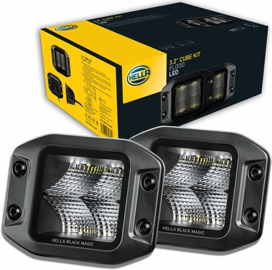 Hella LED Cube Set 3,2" Breit Einbau | 1FA 358 176-831