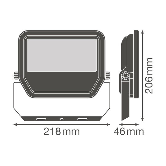 Ledvance FL 50 41W LED Fluter 230V Schwarz 6500K Kaltwei&szlig;
