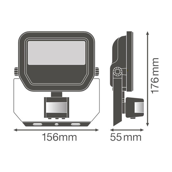 Ledvance FL 20 17W LED Fluter 230V + Sensor 3000K