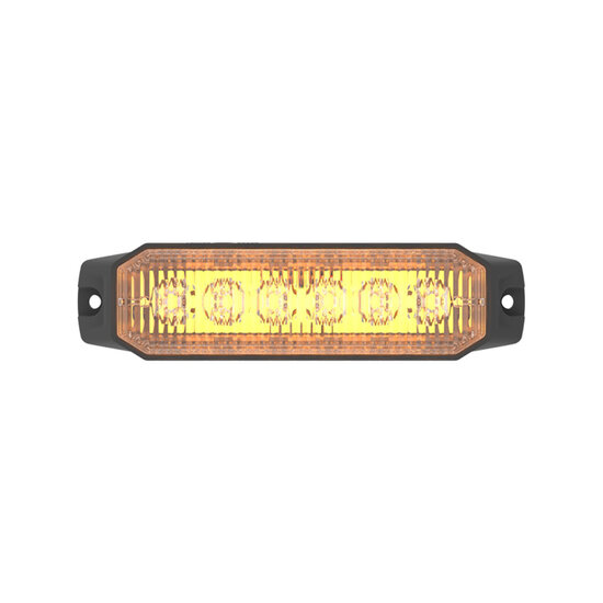 Dasteri LED Blitzleuchte Kompakt Orange Klar