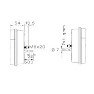Asp&ouml;ck R&uuml;ckleuchte MultiLED II Rechts 8P