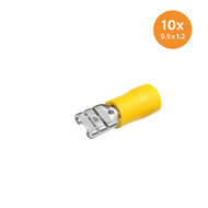 Flachsteckh&uuml;lse Gelb (9,5x1,2mm) 10 St&uuml;ck