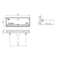 Horpol LED Positionsleuchte Wei&szlig; 12-24V NEON-look LD 2430