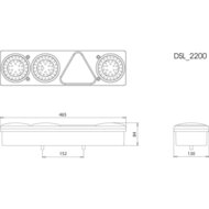 Dasteri Led Rückleuchte 6 Funktionen Links