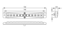Dasteri LED Positionsleuchte Rot Lang 24V