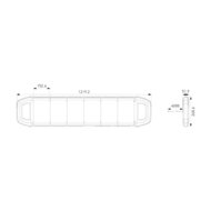 Hella LED Warnbalk mit Arbeitsscheinwerfer 122cm | 2RL 014 607-011